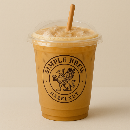 Simple Hazelnut Cold Coffee