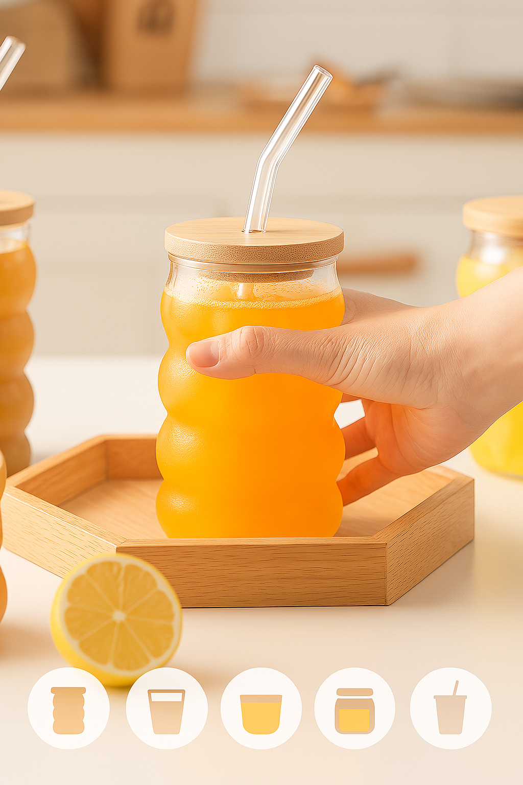 Simple Bubble Glass Sipper